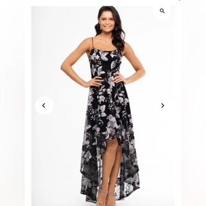 Xscape Women's Embroidered High-Low dress size 8